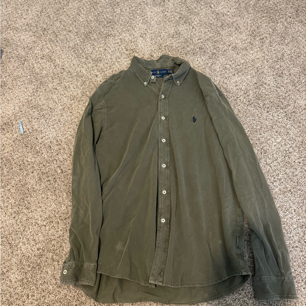 Polo by Ralph Lauren Olive Green Shirt